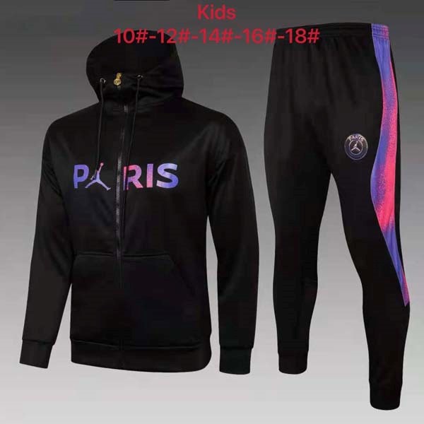 Bambino Felpa Cappuccio Paris Saint Germain 2022 Nero Rosa 2